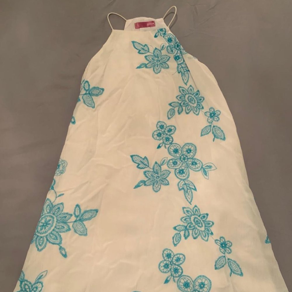 GIRLS AQUA BRAND SUNDRESS SZ. M